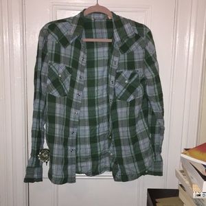 Two oversized flannels